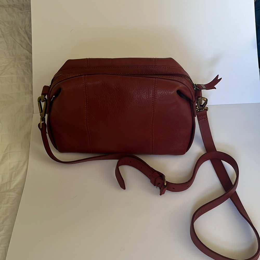 Madewell leather rust colored crossbody